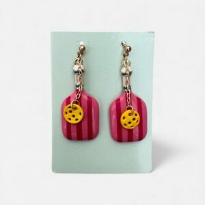 Pickle ball earrings